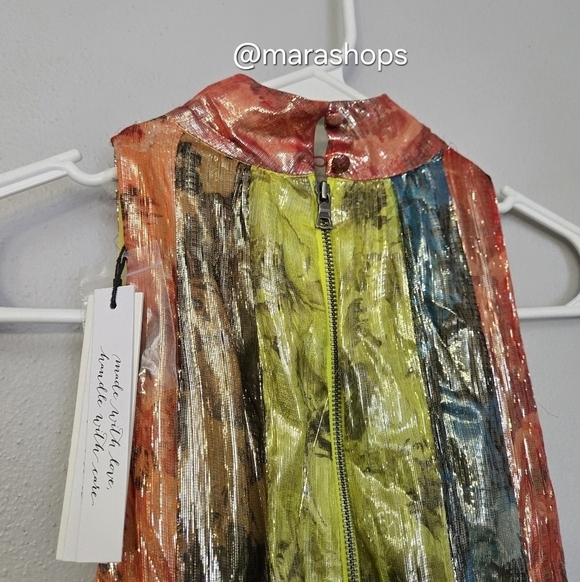 Alice + Olivia Mertie Mock Neck Pleated Maxi Dress - Picture 6 of 12